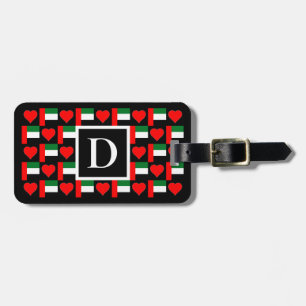 Personalized UAE United Arab Emirates Flag Custom Luggage Tag