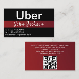 Personalized Uber Business Cards