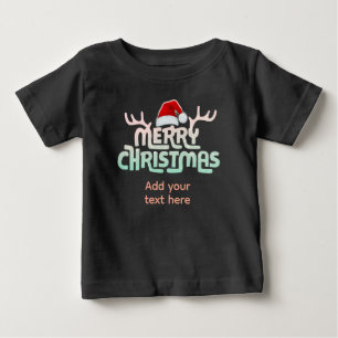 Personalized Ugly Christmas Toddler Baby Tee Shirt