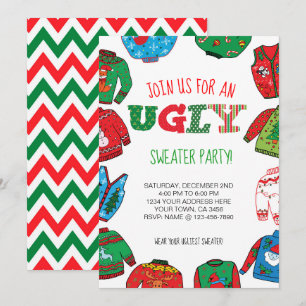 Personalized Ugly Sweater Party Invite