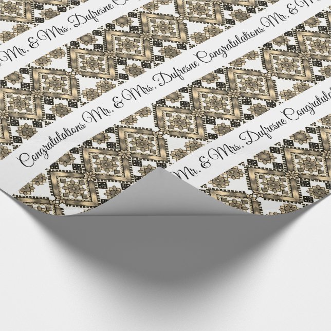 Personalized Ukrainian Art Multi Occasion Wrapping Paper (Corner)