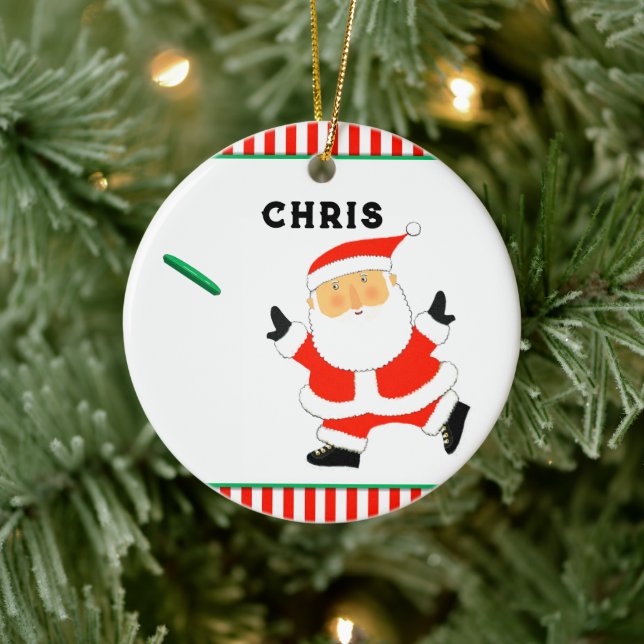 personalized ultimate frisbee 2022 collectable ceramic ornament (Tree)