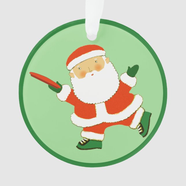 Personalized Ultimate Frisbee Ornament (Front)