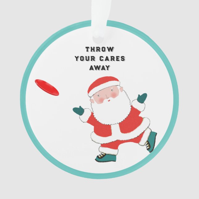 Personalized Ultimate Frisbee Ornament (Front)