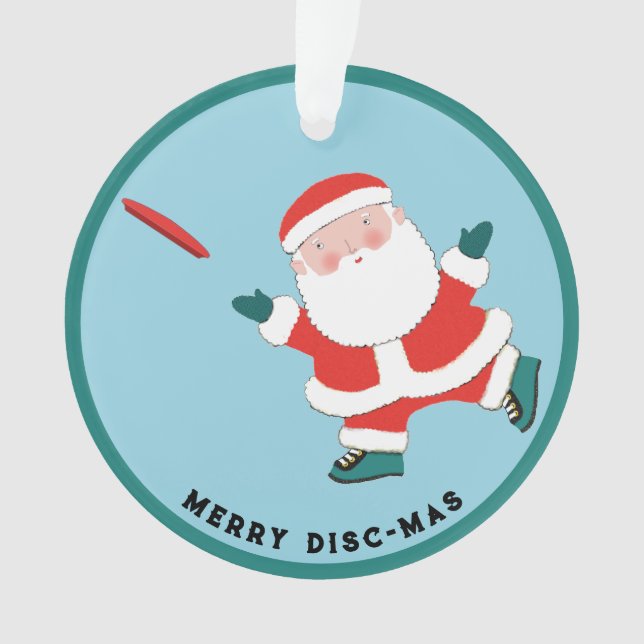 Personalized Ultimate Frisbee Ornament (Front)