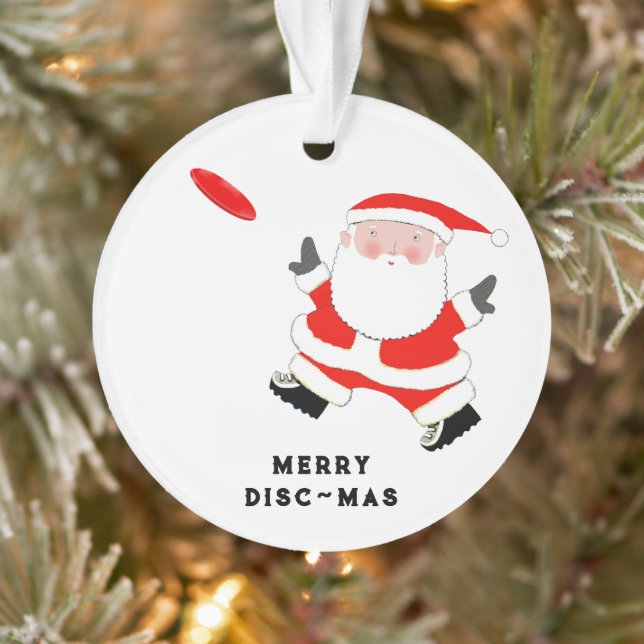 Personalized Ultimate Frisbee Ornament (Tree)