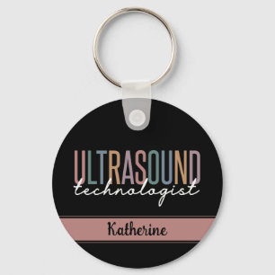 Personalized Ultrasound Technologist Gifts Keychain