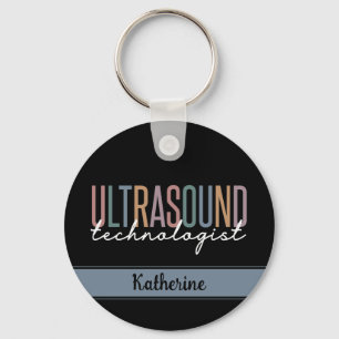 Personalized Ultrasound Technologist Gifts Keychain
