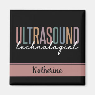 Personalized Ultrasound Technologist Gifts Magnet