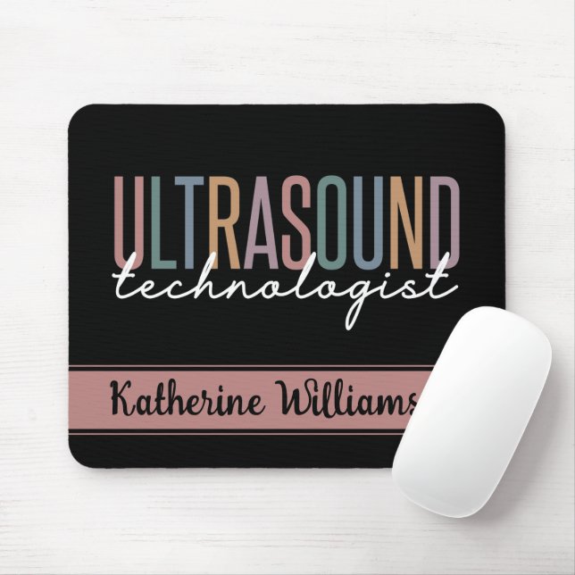 Personalized Ultrasound Technologist Gifts Mouse Pad (With Mouse)