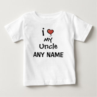 Personalized Uncle Love Baby T-Shirt