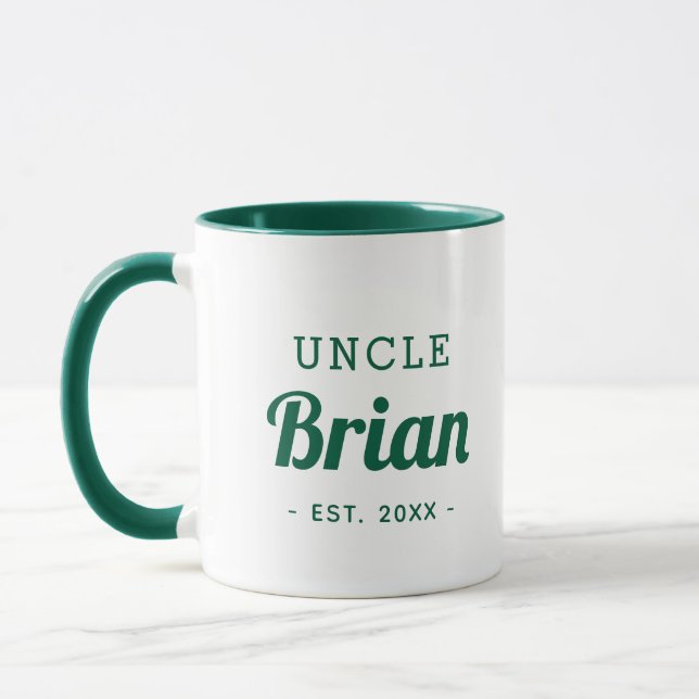 Personalized Uncle Monogram Mug (Left)