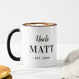 Personalized Uncle Monogram Mug