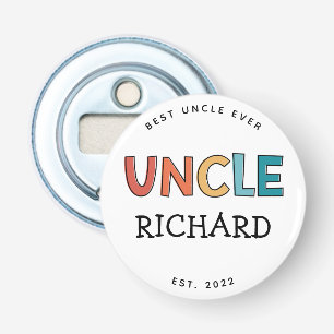 Personalized Uncle Retro Gift Best Uncle Ever Cute Bottle Opener