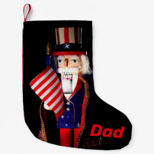 Personalized Uncle Sam Nutcracker Small Christmas Stocking