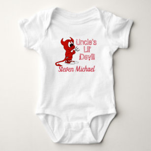 Personalized Uncle's Lil Devil with Cute Devil Baby Bodysuit