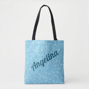 Personalized Under Water Swimming Pool Tote Bag