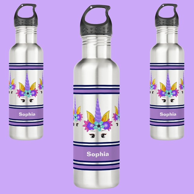Personalized Unicorn Back To School   710 Ml Water Bottle (Creator Uploaded)