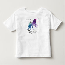 Personalized Unicorn Birthday Top