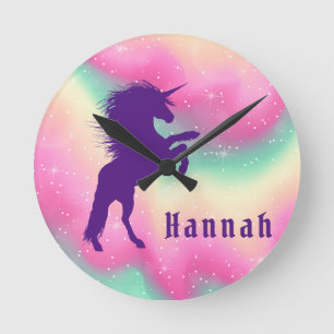 Personalized Unicorn Clock