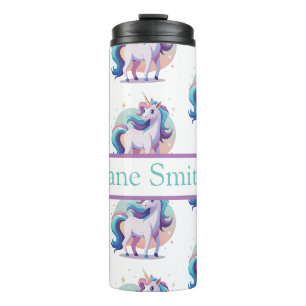 Personalized unicorn drink tumbler