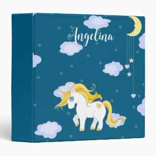 Personalized Unicorn Face Glitter Photo Album Binder