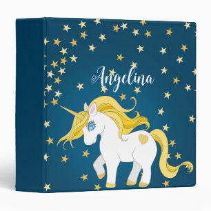 Personalized Unicorn Face Glitter Photo Album Binder