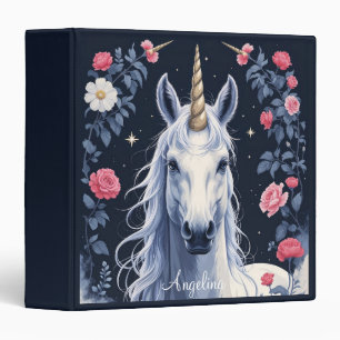 Personalized Unicorn Face Photo Album  Binder