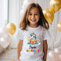 Personalized Unicorn Girl Birthday Party