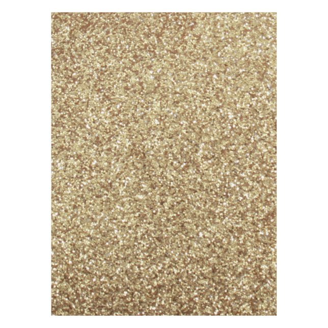 Personalized Unicorn Gold Glitter Tablecloth (Front)