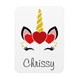 Personalized Unicorn Magnet