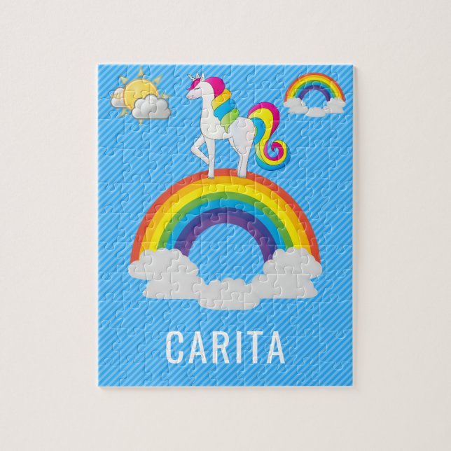 Personalized Unicorn Name Puzzle (Vertical)
