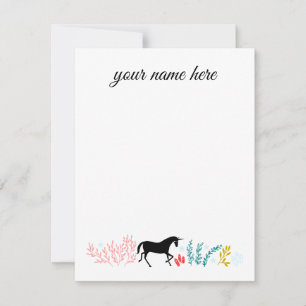 Personalized Unicorn Notecards