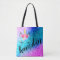 Personalized Unicorn Ombre Glitter Tote Bag