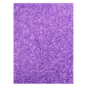 Personalized Unicorn Purple Glitter Tablecloth