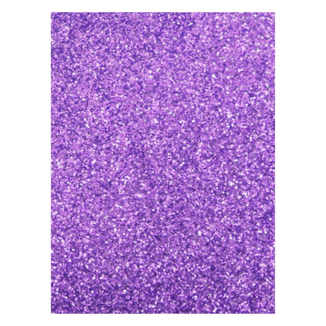 Personalized Unicorn Purple Glitter Tablecloth (Front)