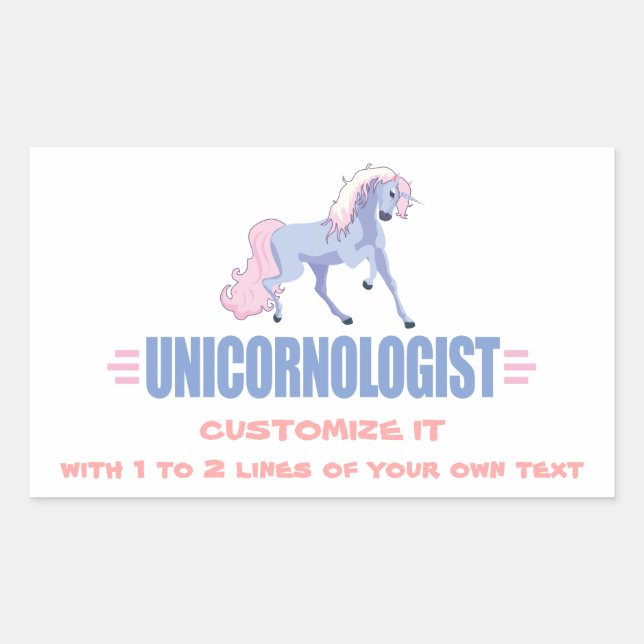Personalized Unicorn Sticker (Front)