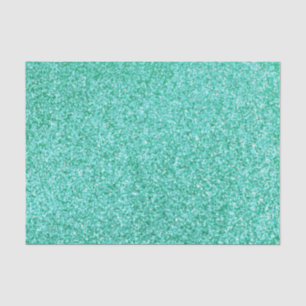 Personalized Unicorn Teal Glitter Tissue Paper
