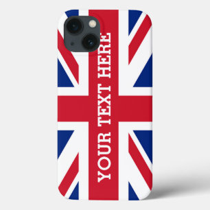 Personalized Union Jack Flag iPhone 13 Case