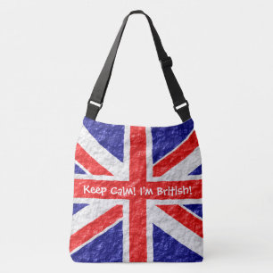 Personalized Union Jack Flag Design Crossbody Bag