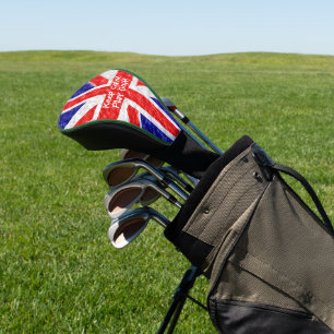 Personalized Union Jack Flag Design Golf Head Cover