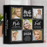 Personalized Unique Collage Graduation Photo Album Binder<br><div class="desc">Celebrate your graduate and give a special personalized gift with this custom photo collage graduation photo album scrapbook. This unique graduate photo album binder will be a treasured keepsake. Customize with 6 of your favourite senior or college photos, and personalize with graduating year, monogrammed name, high school or college. See...</div>