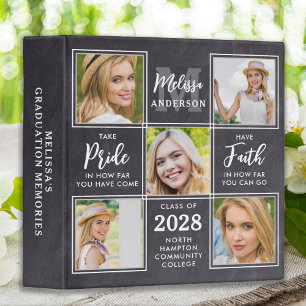 Personalized Unique Collage Graduation Photo Album Binder