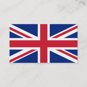 Personalized United Kingdom flag Business Card