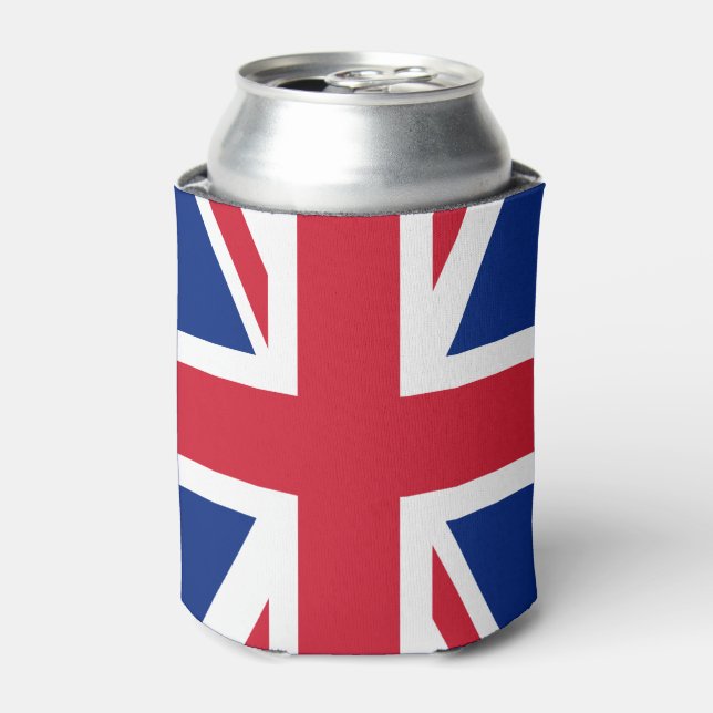 Personalized United Kingdom flag Can Cooler (Can Front)