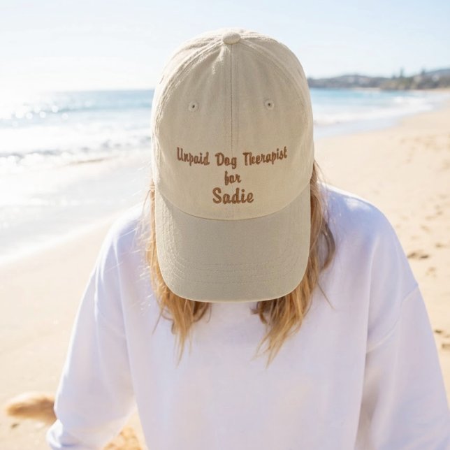 Personalized Unpaid Dog Therapist Hat  Custom Name (Creator Uploaded)