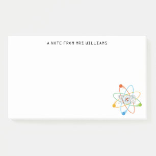 Personalized UP AND ATOM Fun Science Post-it Notes