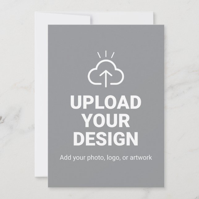 Personalized Upload Your Design Announcement (Front)