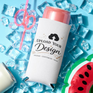 Personalized Upload Your Design Logo Seltzer Can Cooler