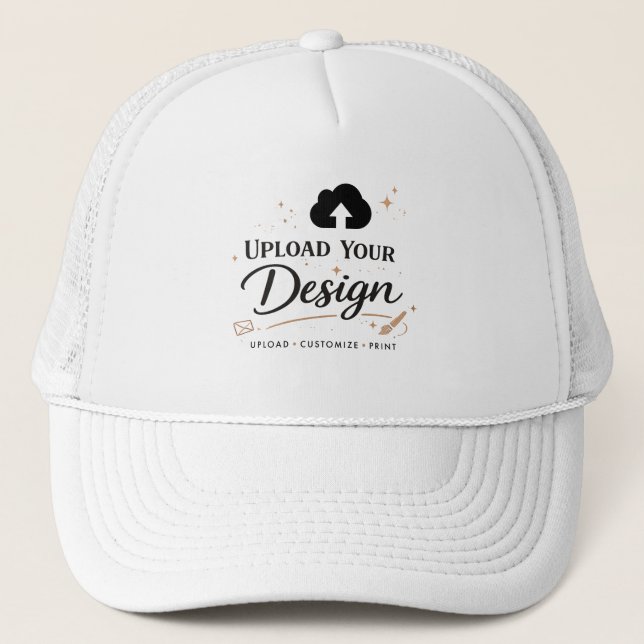 Personalized Upload Your Design  Trucker Hat (Front)